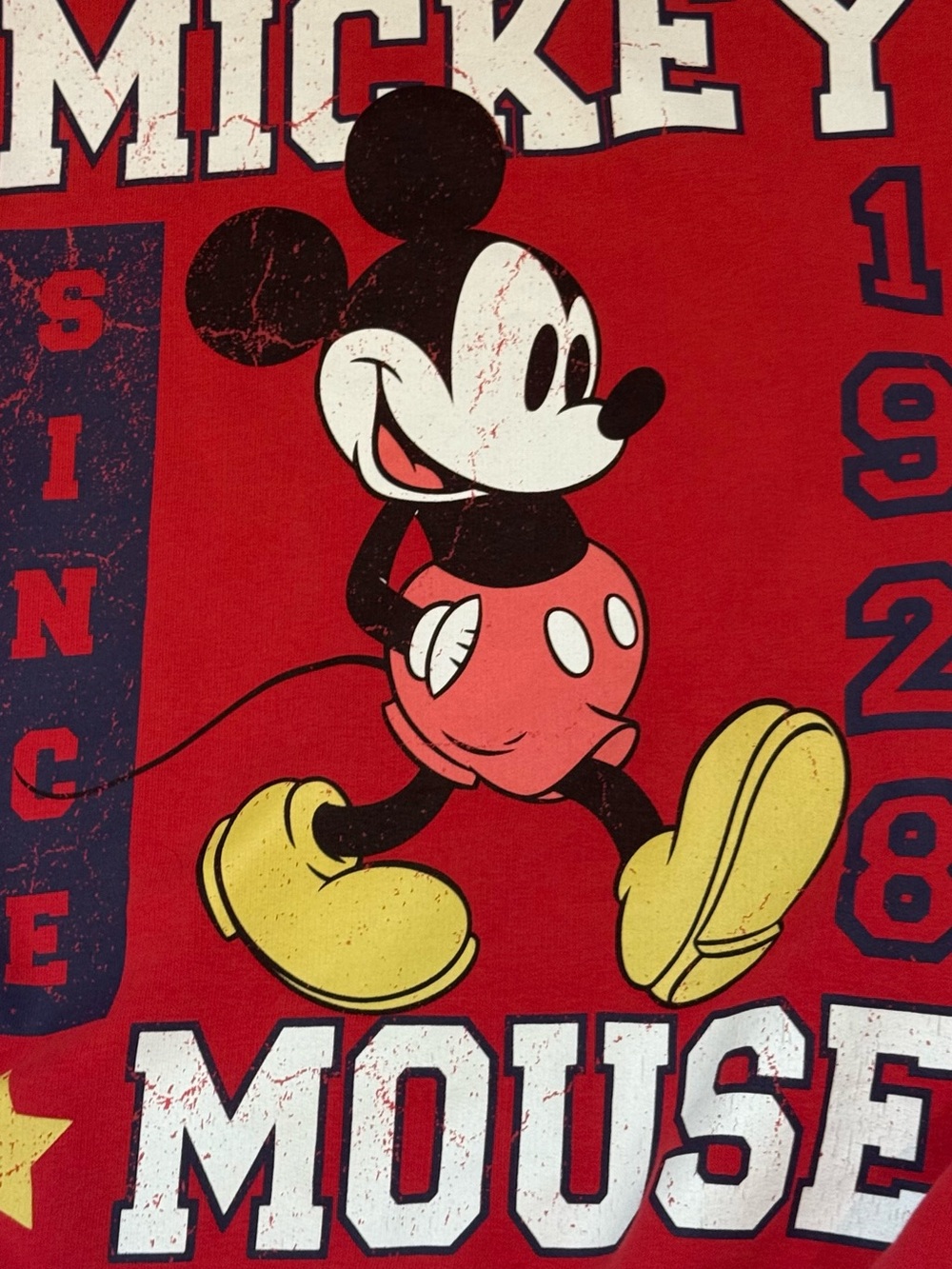 Vintage Disney Red Mickey Mouse Crewneck Sweatshirt Woman M - Picture 4 of 7